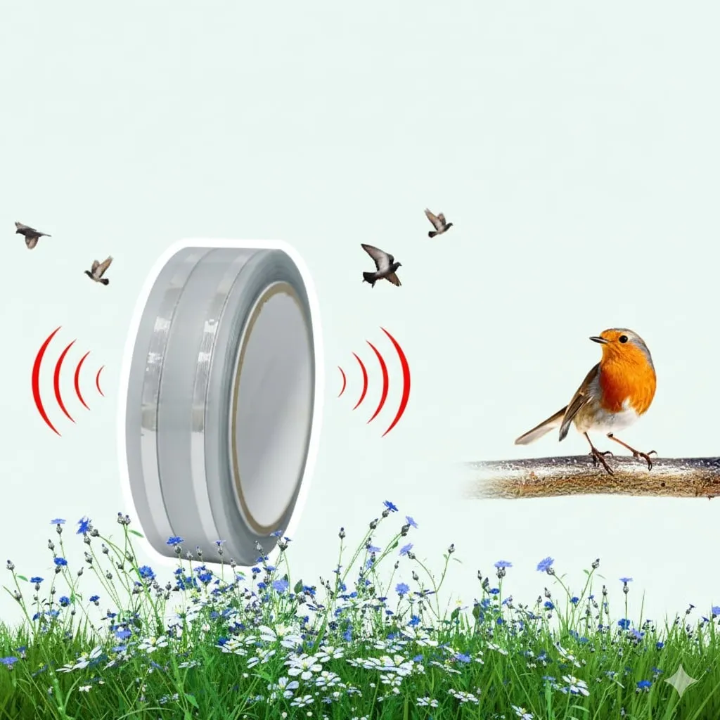 מערכת הרתעת יונים אלקטרונית עם ציפורים